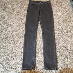 Levis 311 Shaping Skinny Jeans Womens 27 Charcoal Black Mid Rise Stretch Denim